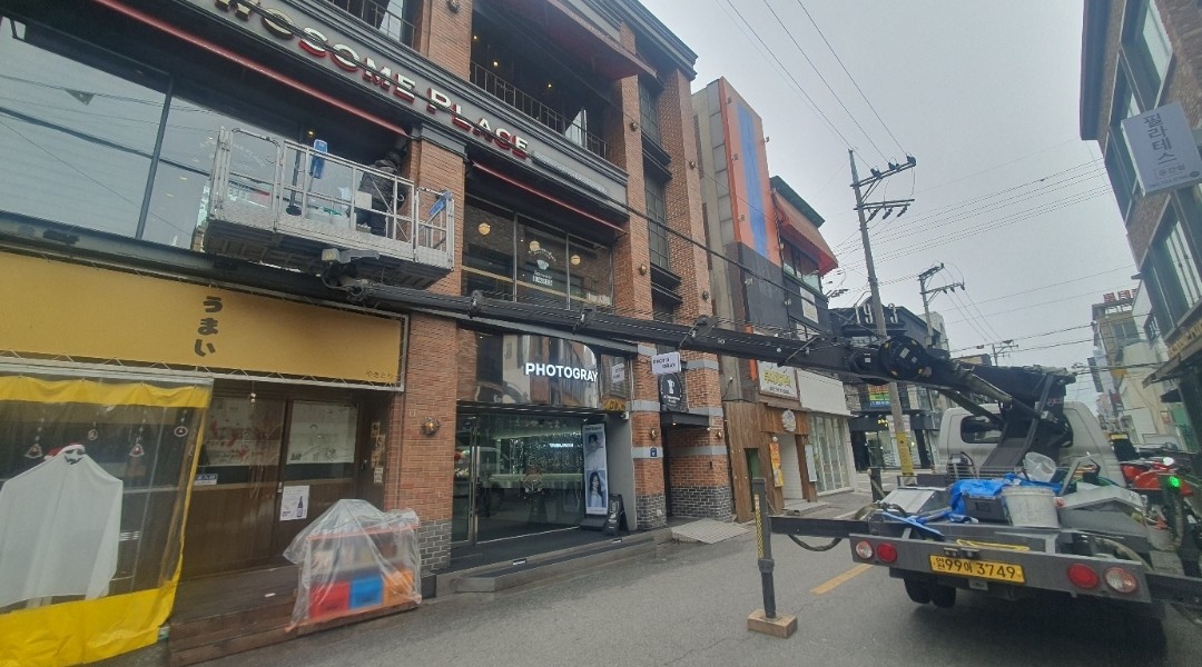 간판 청소 작업 사례 2